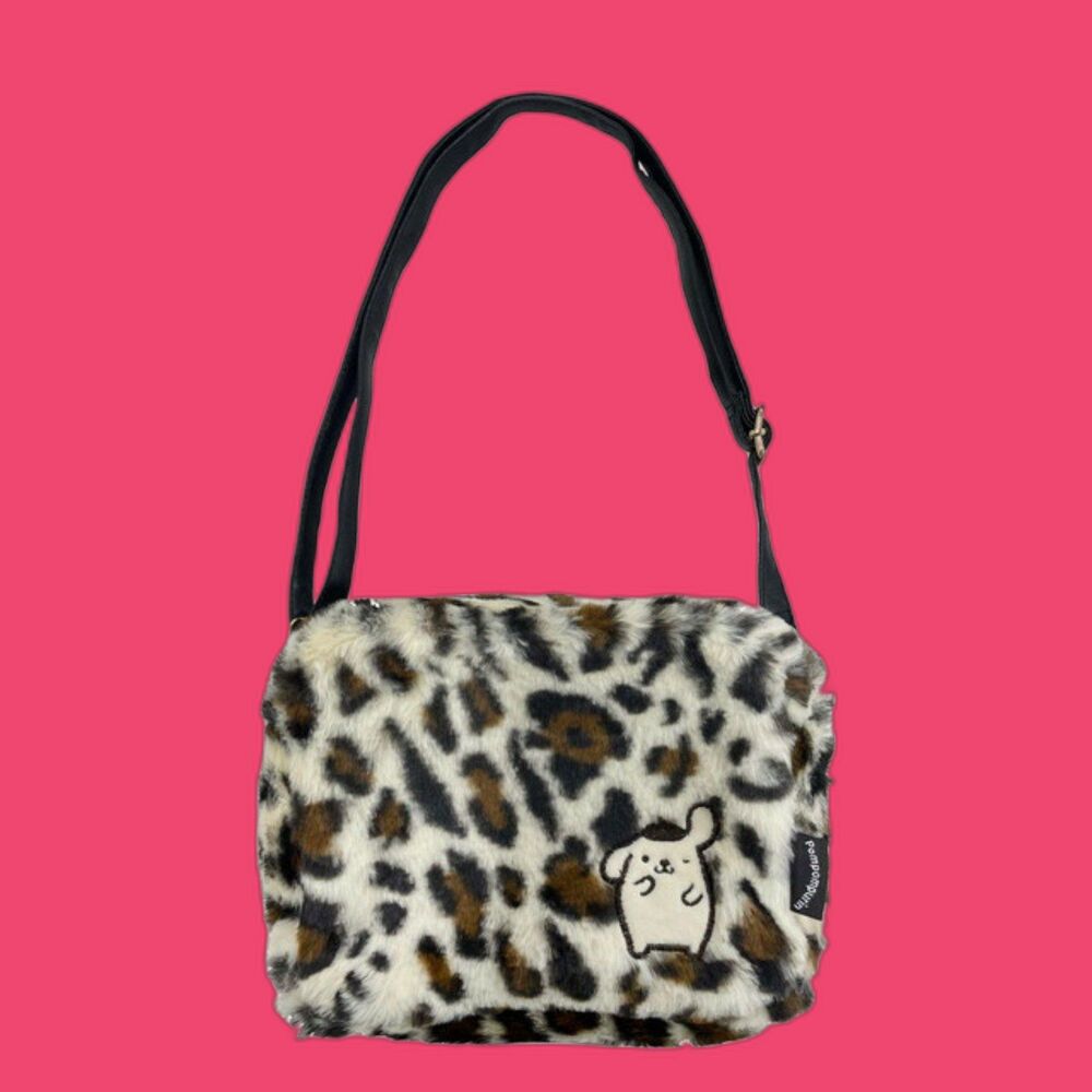 Pompompurin sanrio fur shoulder bag